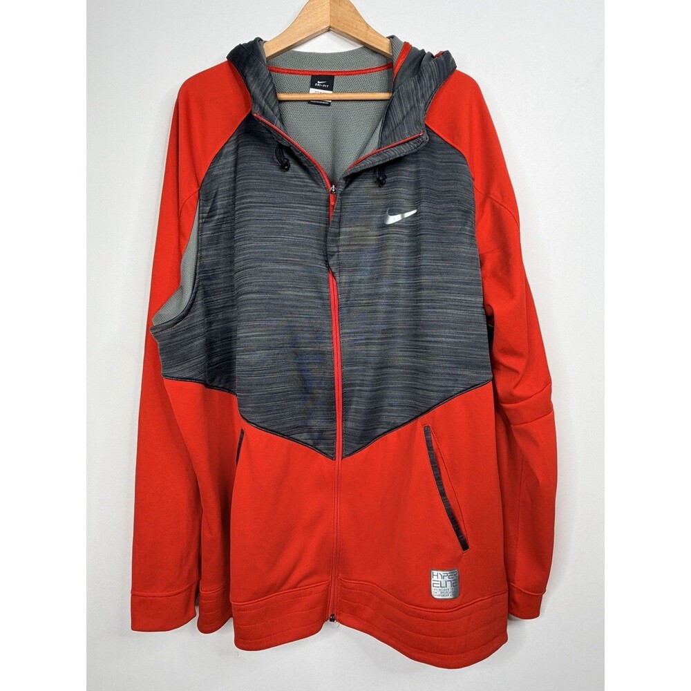 Nike Mens Hyper Elite Full Zip Hoodie Size Large Drit Fit EUC